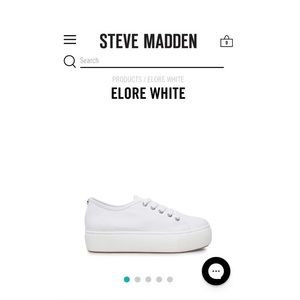 White Steve Madden Platforms !